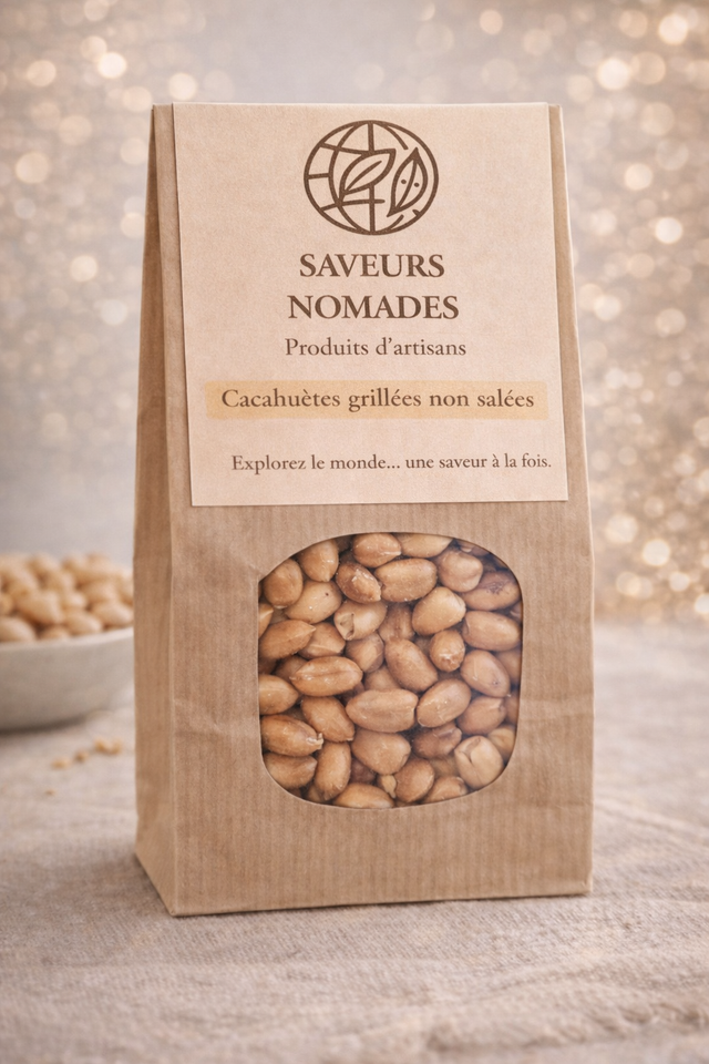 Cacahuètes grillées non salées 170g