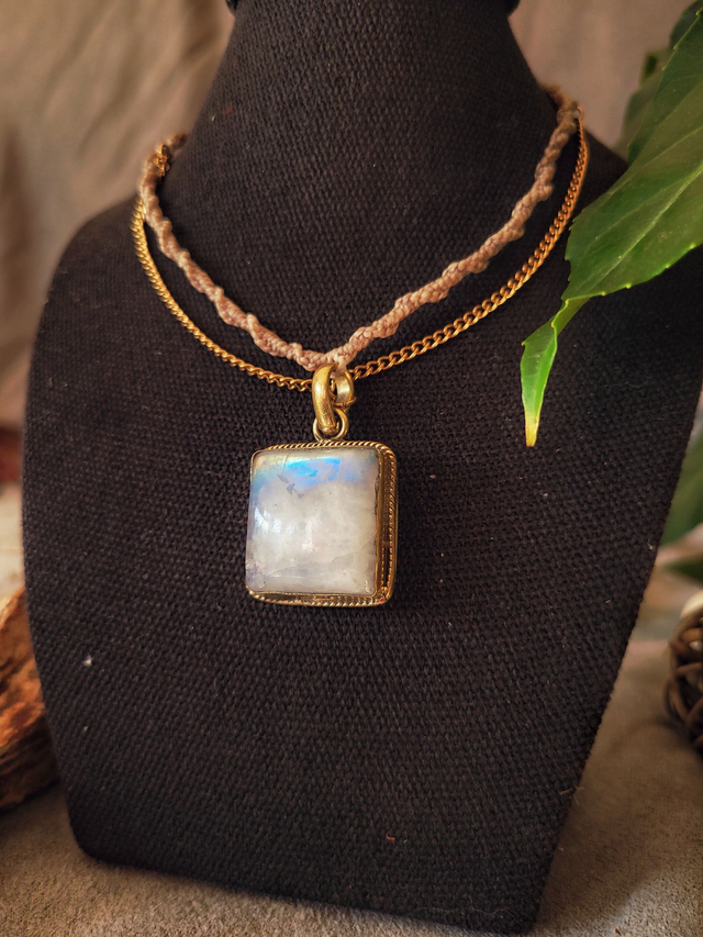 Deux rang réglable pierre de lune