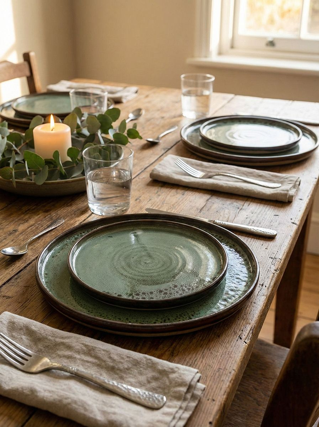 Sage Crystalline Side Plate