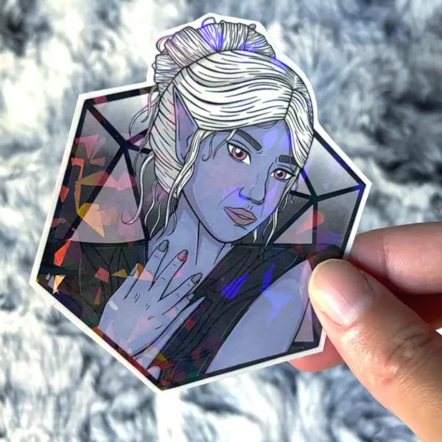 Minthara D20 Sticker - Baldur's Gate 3 Companion Collection