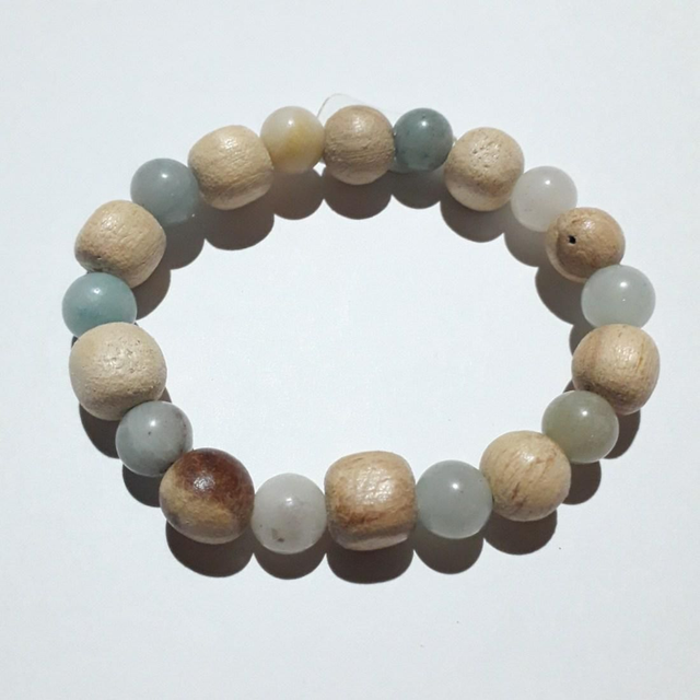 Amazonite Palo Santo Bracelet 