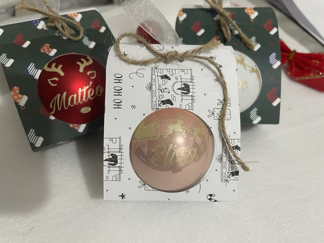 Boule de Noël personnalisée 