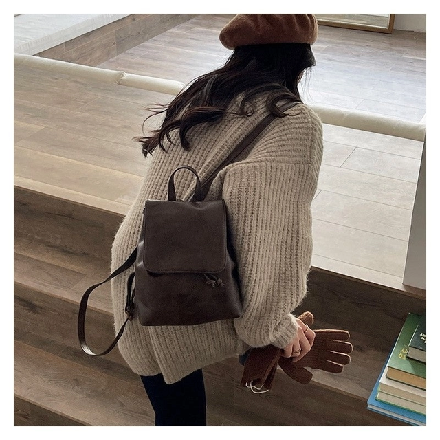 PU Leather Small Backpack