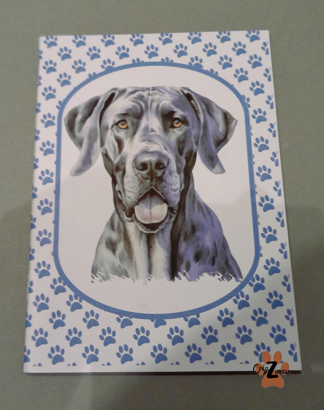 Carnet de note Dogue allemand