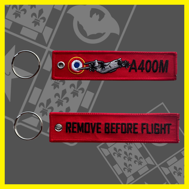 Flamme - Rouge Brodée 