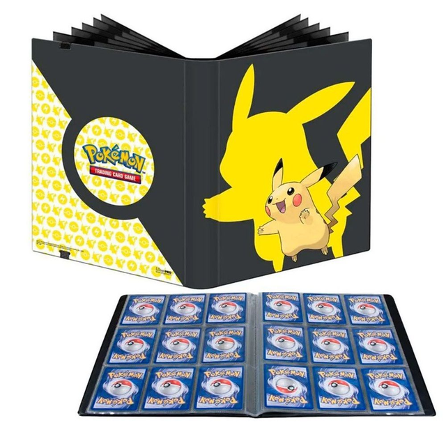 Portafolio para cartas Pokemon Pikachu de 9 bolsillos