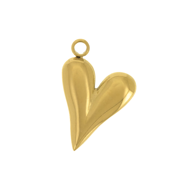 46 - Breloque coeur bombé