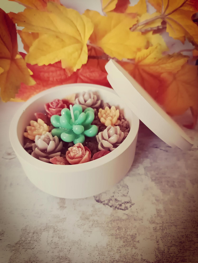 Bougie Pot fleurie n'2 