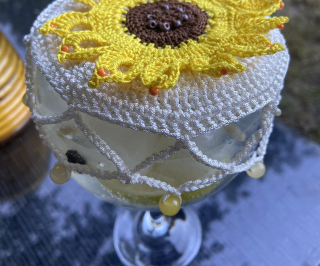 Glass Covers- Crochet (various designs)