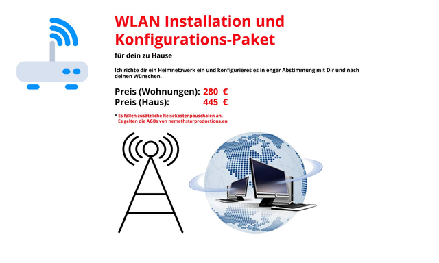 Installation und Konfiguration von WLAN in Wohnungen (DE/EU)