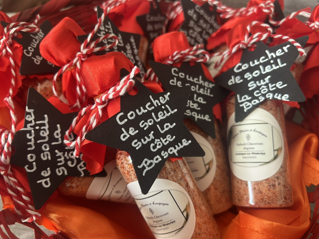 Coucher du soleil sur la côte basque 