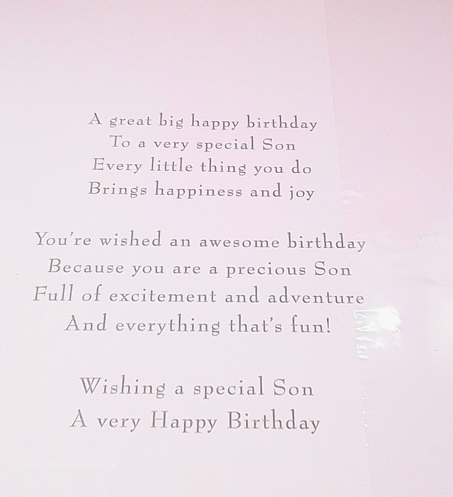 Son Birthday Card Stunning Football Theme