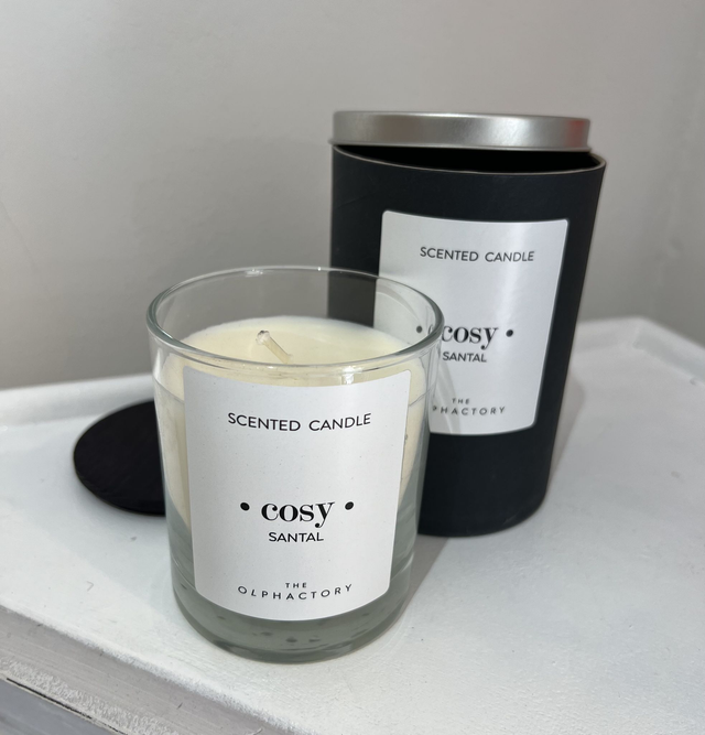 Duftkerze Scented Candle  "COSY SANTAL"