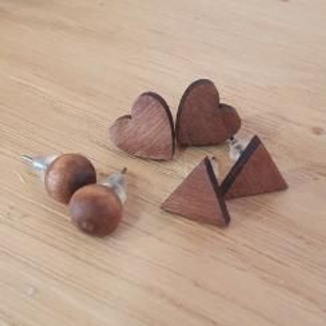 Ohrstecker Herz/Dreieck/Kugel 