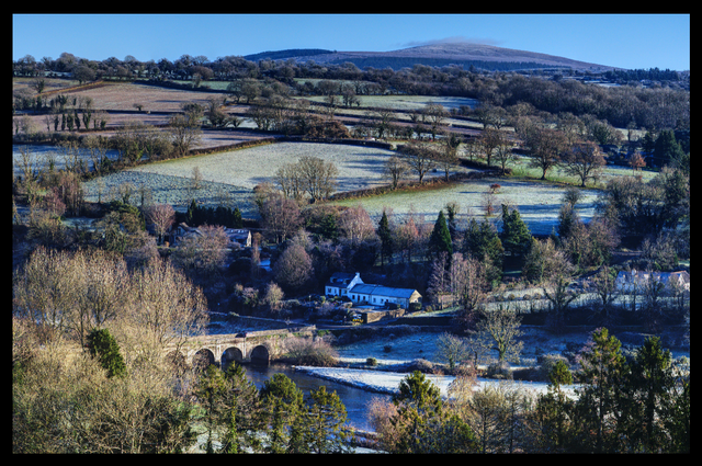 A4 View of Inistioge in Winter - Photoprint Framed