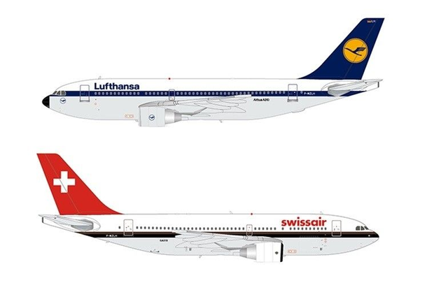 Airbus A310-200 Swissair/Lufthansa Metallmodell 1/200