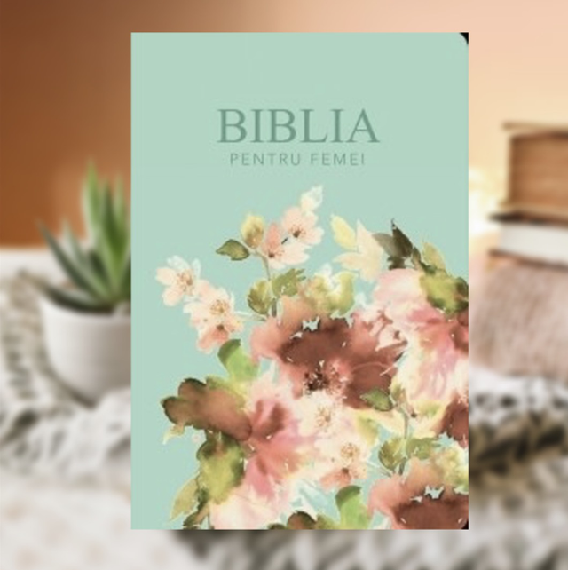 Biblia de studiu pentru femei, marime mare - Turcoaz
