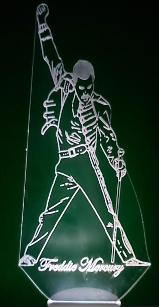 Lampe 3d Freddie Mercury