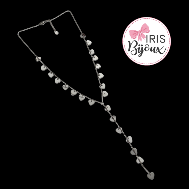 Collana modello Rosario multi cuore 