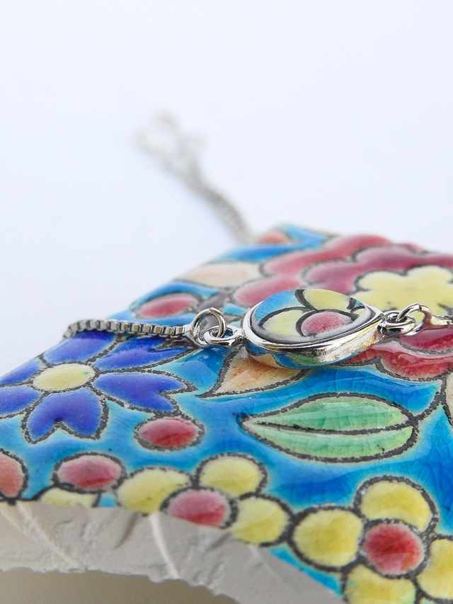 Bracelet simple - faience - Emaux de Longwy no.3