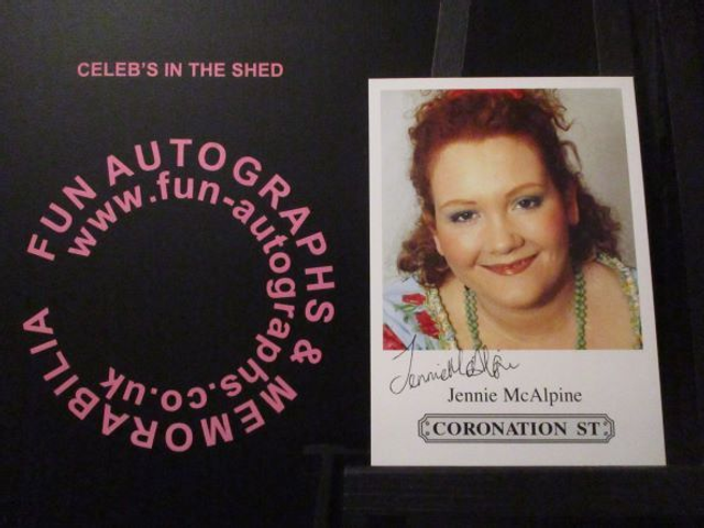 Jennie McAlpine (Fizz Brown) Original Coronation Street Pre-Print Cast Card