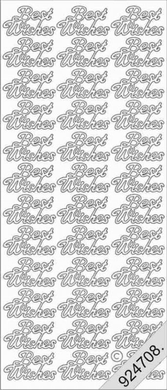 Best Wishes zilver (02317)