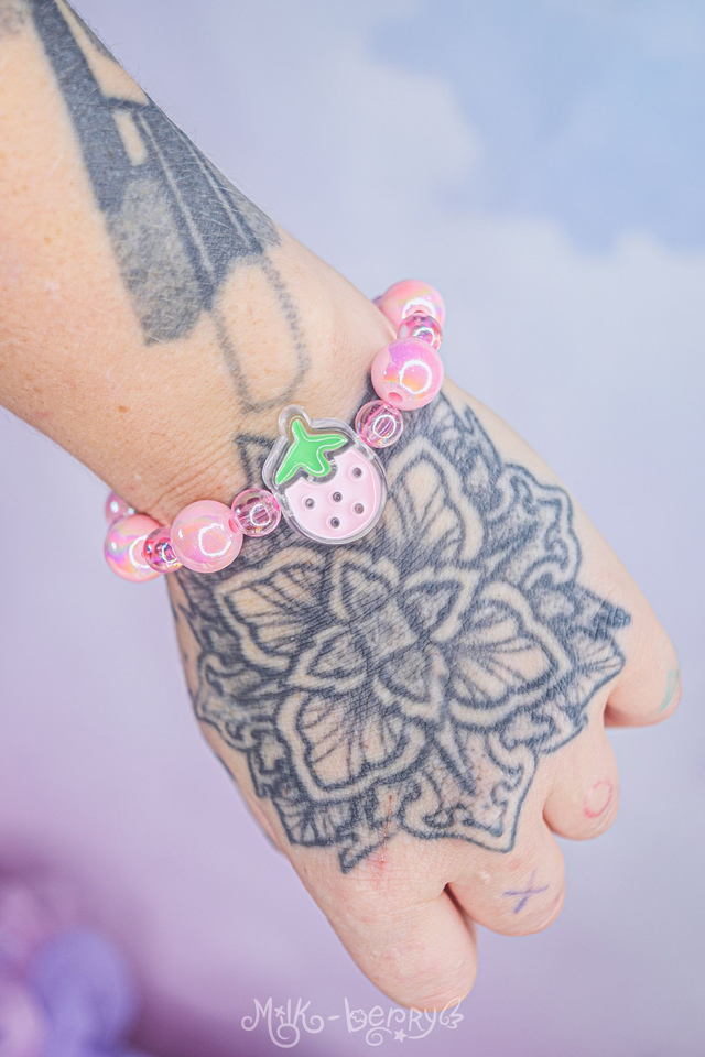 Bracelet Kawaii Perle Fraise 
