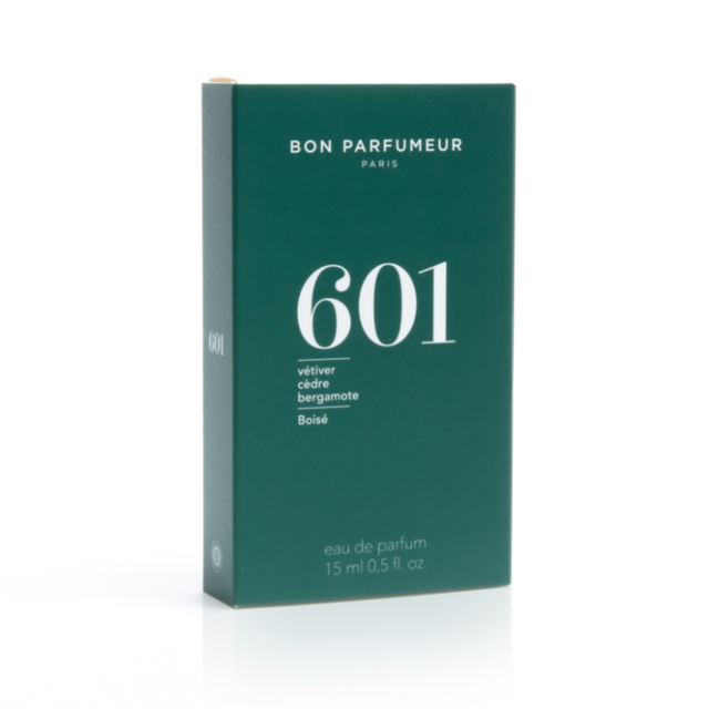 Eau de Parfum 601 - Vétiver, Cèdre, Bergamote - Bon Parfumeur