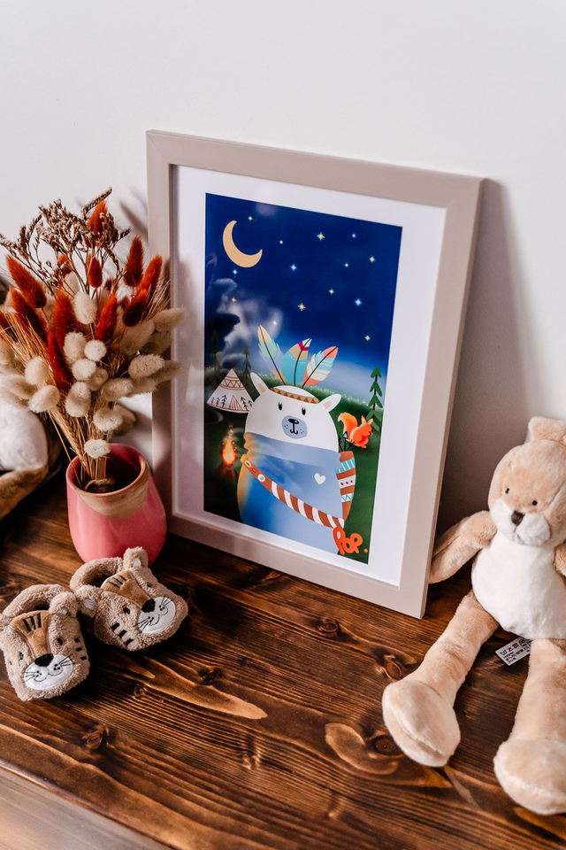 Illustration A4 - Pop nuit au camping