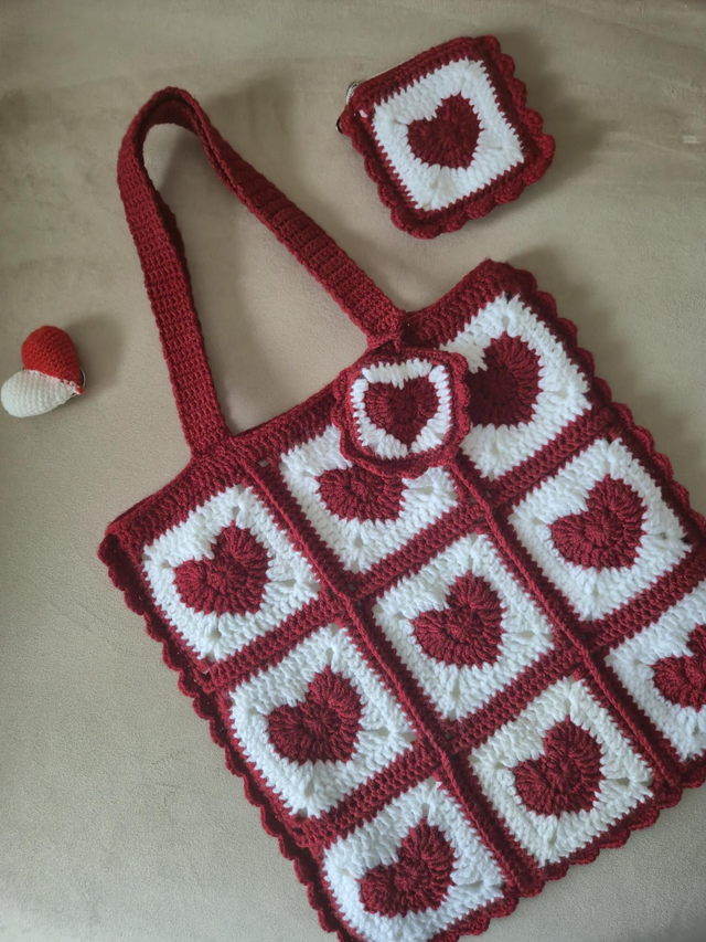 Ensemble Saint-Valentin au crochet
