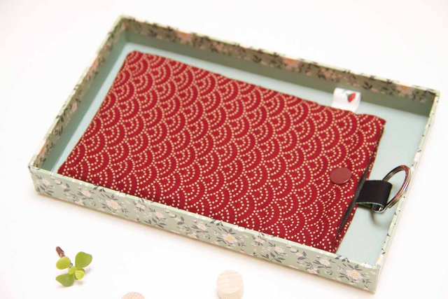 Funda para gafas Olas Rojo Granate