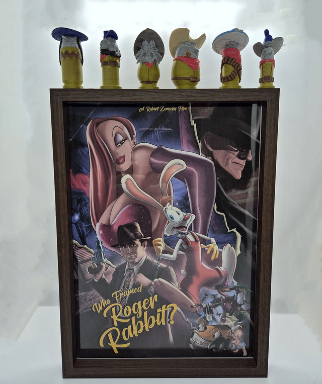 Cadre avec élément 3D - Qui veut la peau de Roger Rabbit