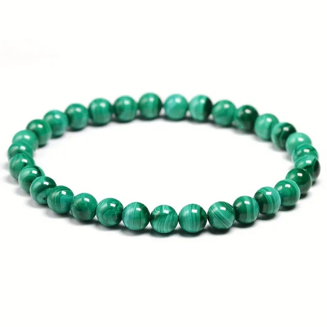 Bracelet élastique en Malachite