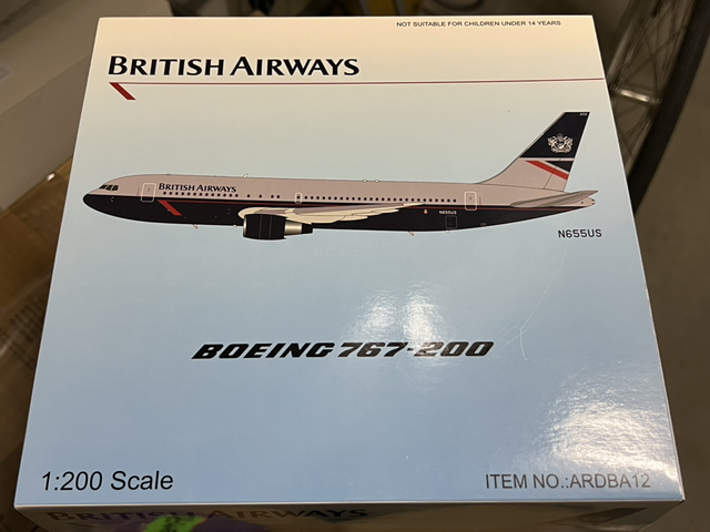 1:200 British Airways B767-200 N655US Inflight200