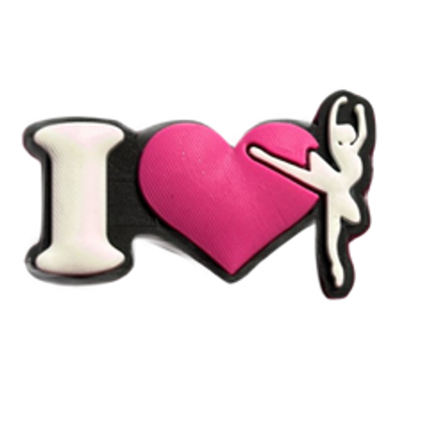 Croc Charm - I Love Ballet