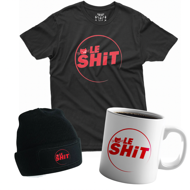 "LE SHIT" Tshirt, Sweat, Bonnet, Totebag, Mug