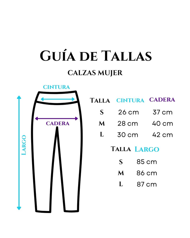 Calza yoga mujer negra