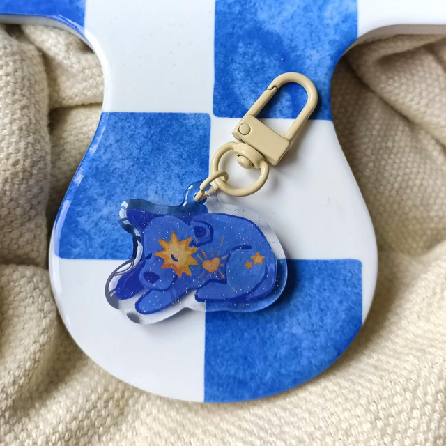 love from within - acrylic keychain