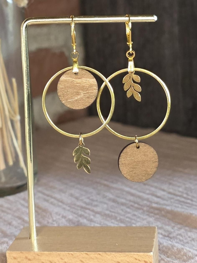 Boucles d’oreilles Nature Dorée 