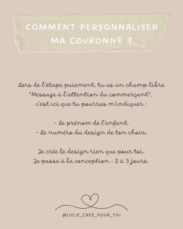 Couronne - Collection Arche fleurie