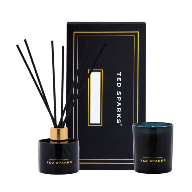 Ted Sparks - Candle &amp; Diffuser Gift Set - Bamboo &amp; Peony set