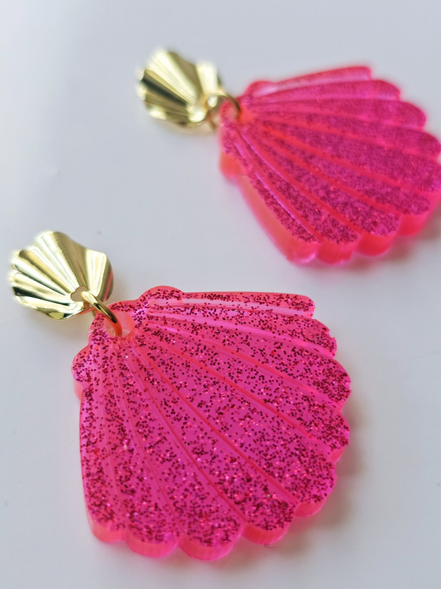 JACKIE fluo rose pailleté 