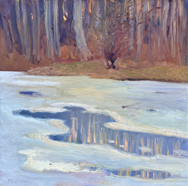 „Frühlingsanfang“ – Öl auf Leinwand, 80 × 80 cm | 2021