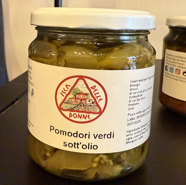 Pomodori verdi sott’olio - Isca delle Donne