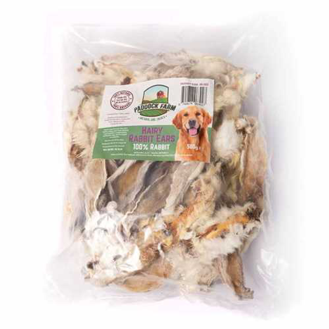 Rabbit Ears with Fur 500g BULK