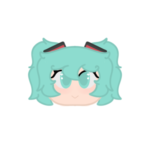 Hatsune Miku Chibi Head Sticker
