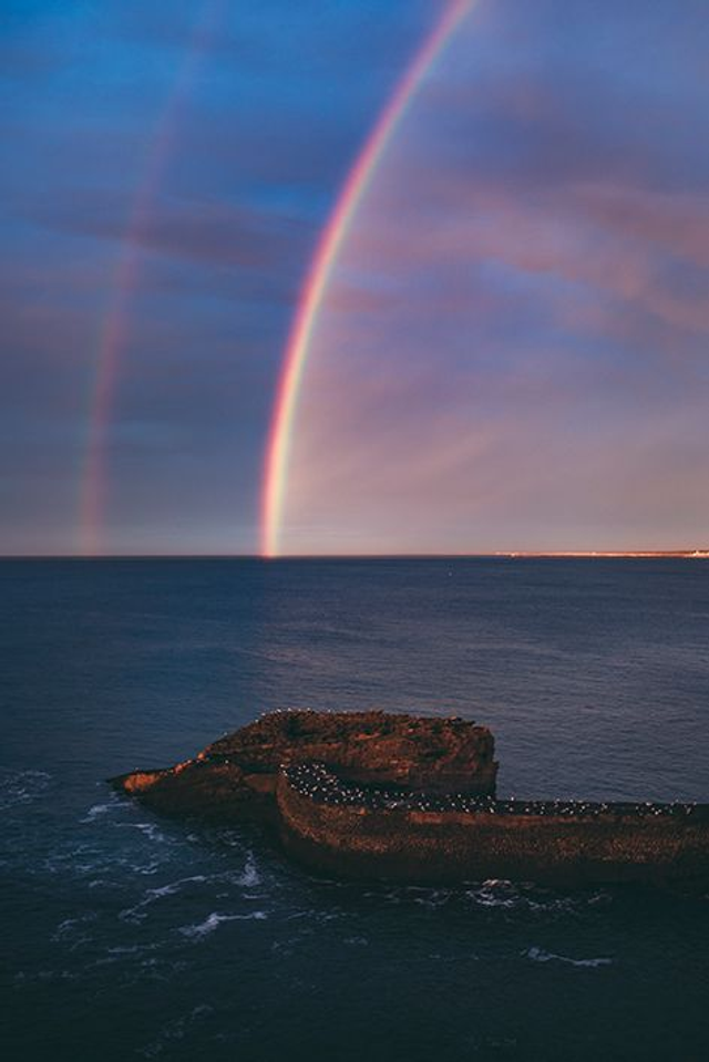 Biarritz - Arc en ciel (portrait)