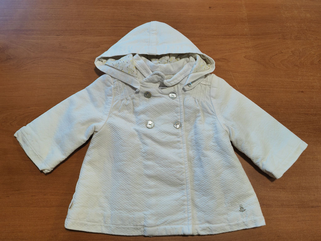 Manteau blanc demi saison en 3 mois