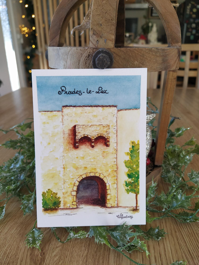 Carte "Prades", 10 x 15 cm