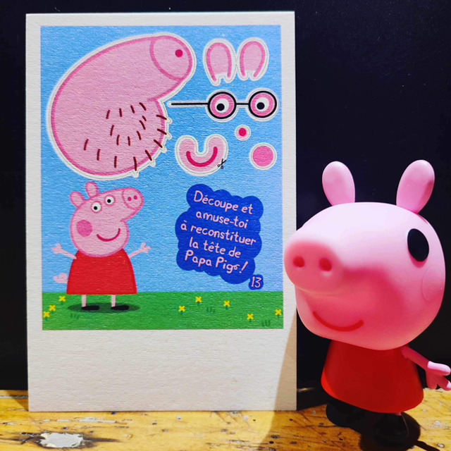 Carte puzzle papa piG 